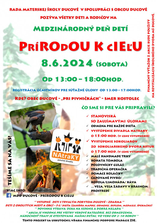 MDD PRÍRODOU K CIEĽU 2024 plagát